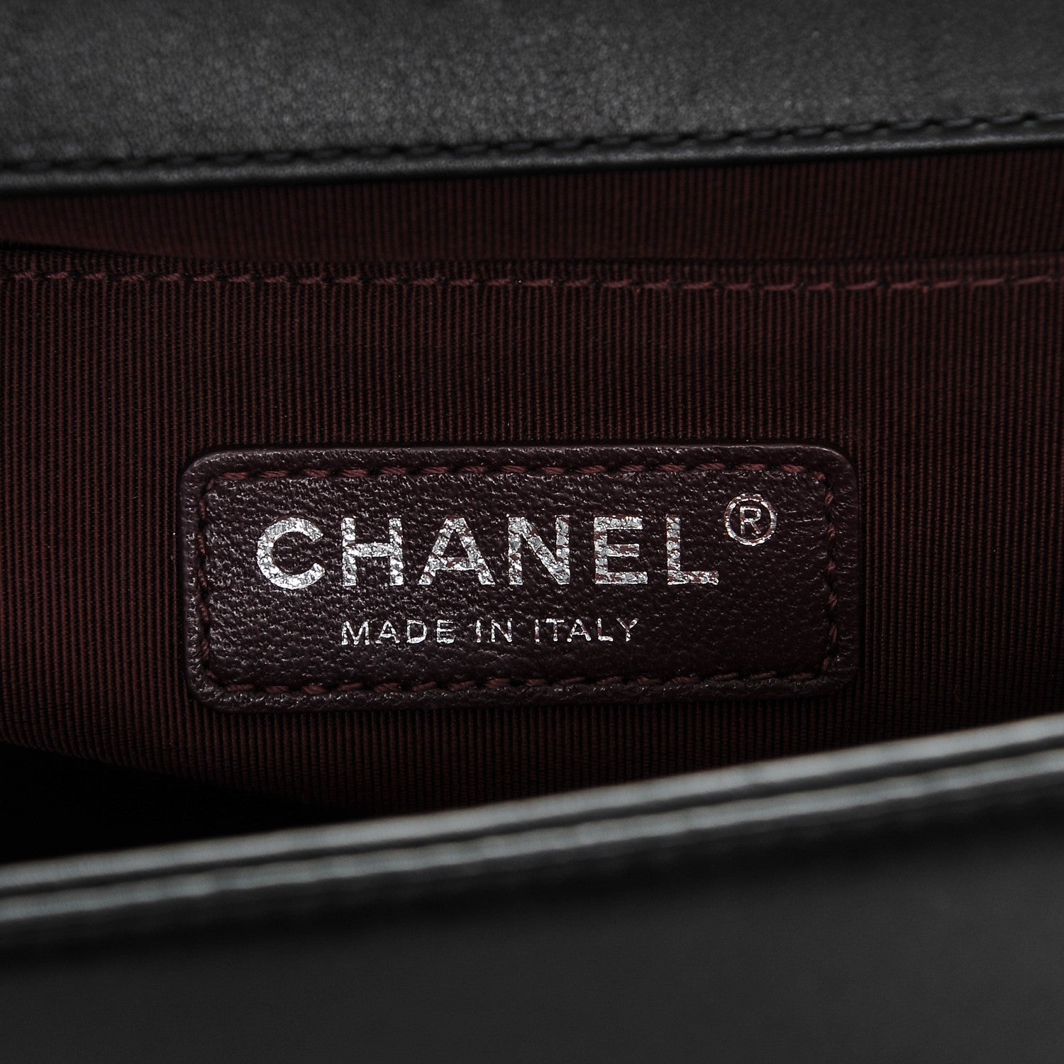 Chanel Calfskin Horizontal Quilted Medium Boy Flap Black 6 of 7