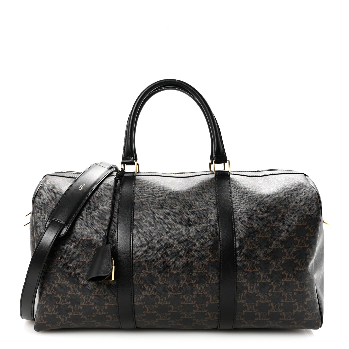 Triomphe Canvas Medium Voyage Duffle Black