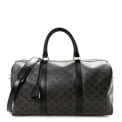 Celine Triomphe Canvas Medium Voyage Duffle Black 1 of 8