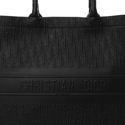 Christian Dior Oblique Calfskin Embossed Large Book Tote Black 8 of 16