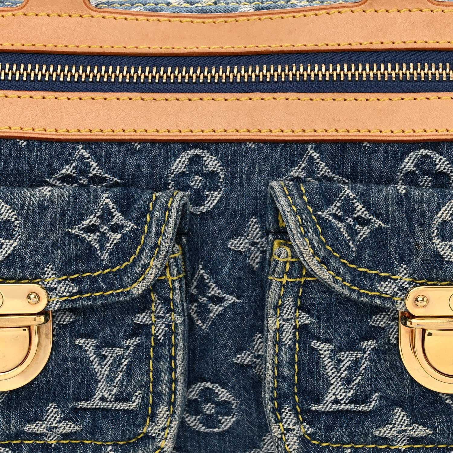 Louis Vuitton Monogram Denim Neo Speedy Blue 8 of 11