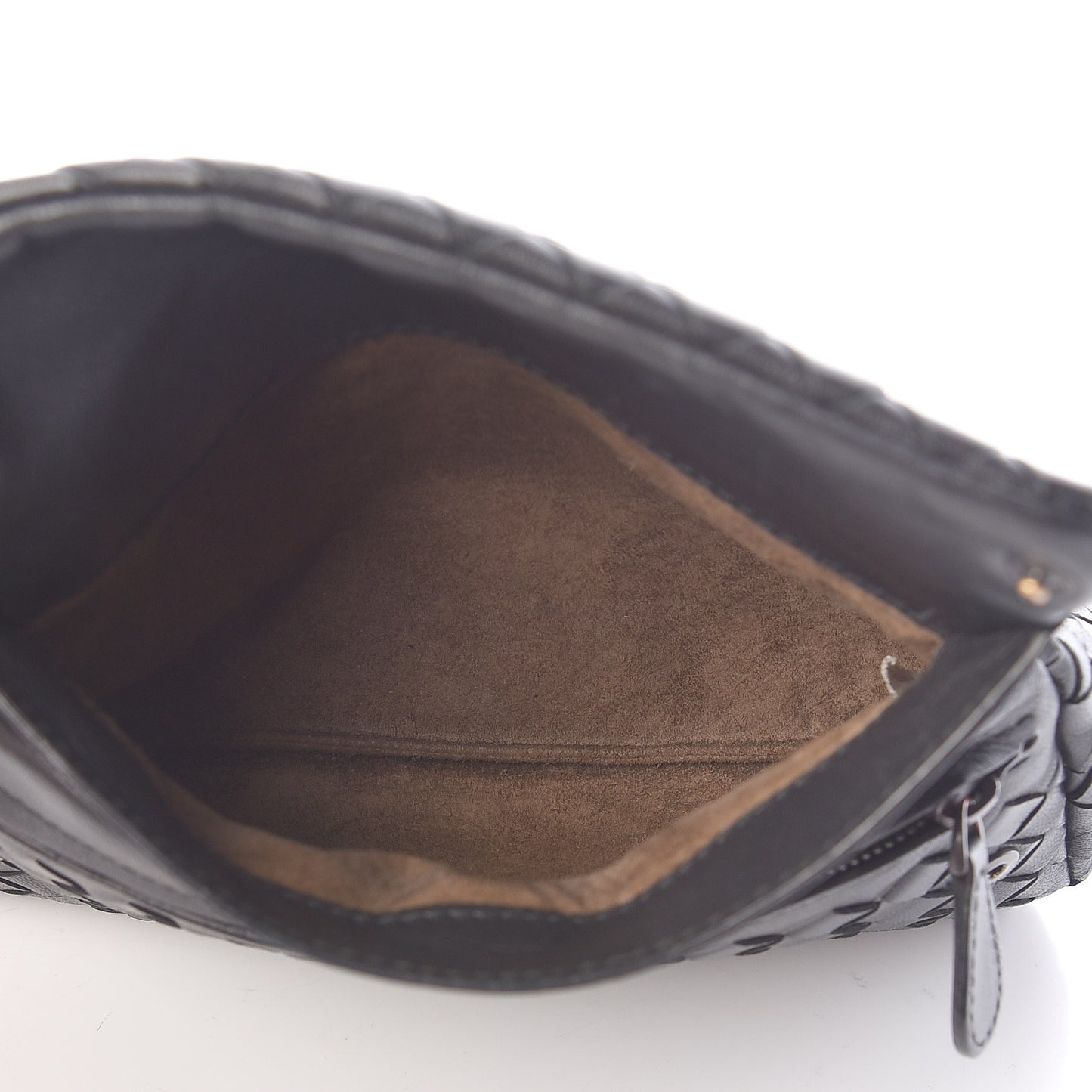 Nappa Intrecciato Mini Messenger Bag Black