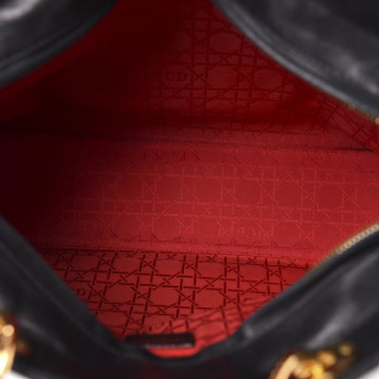 Christian Dior Lambskin Cannage Large Lady Dior Black 5 of 12