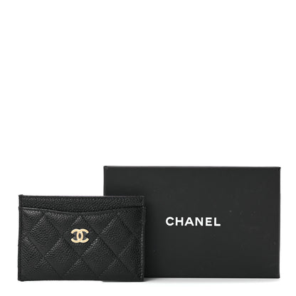 Chanel Caviar Quilted Card Holder Black 10 of 10