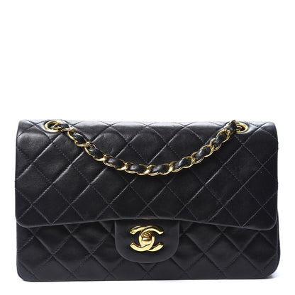 Chanel Lambskin Quilted Small Double Flap Black 1 of 11