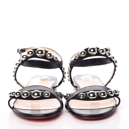 Christian Louboutin Nappa Galeria Flat Sandals 40 Black 2 of 11