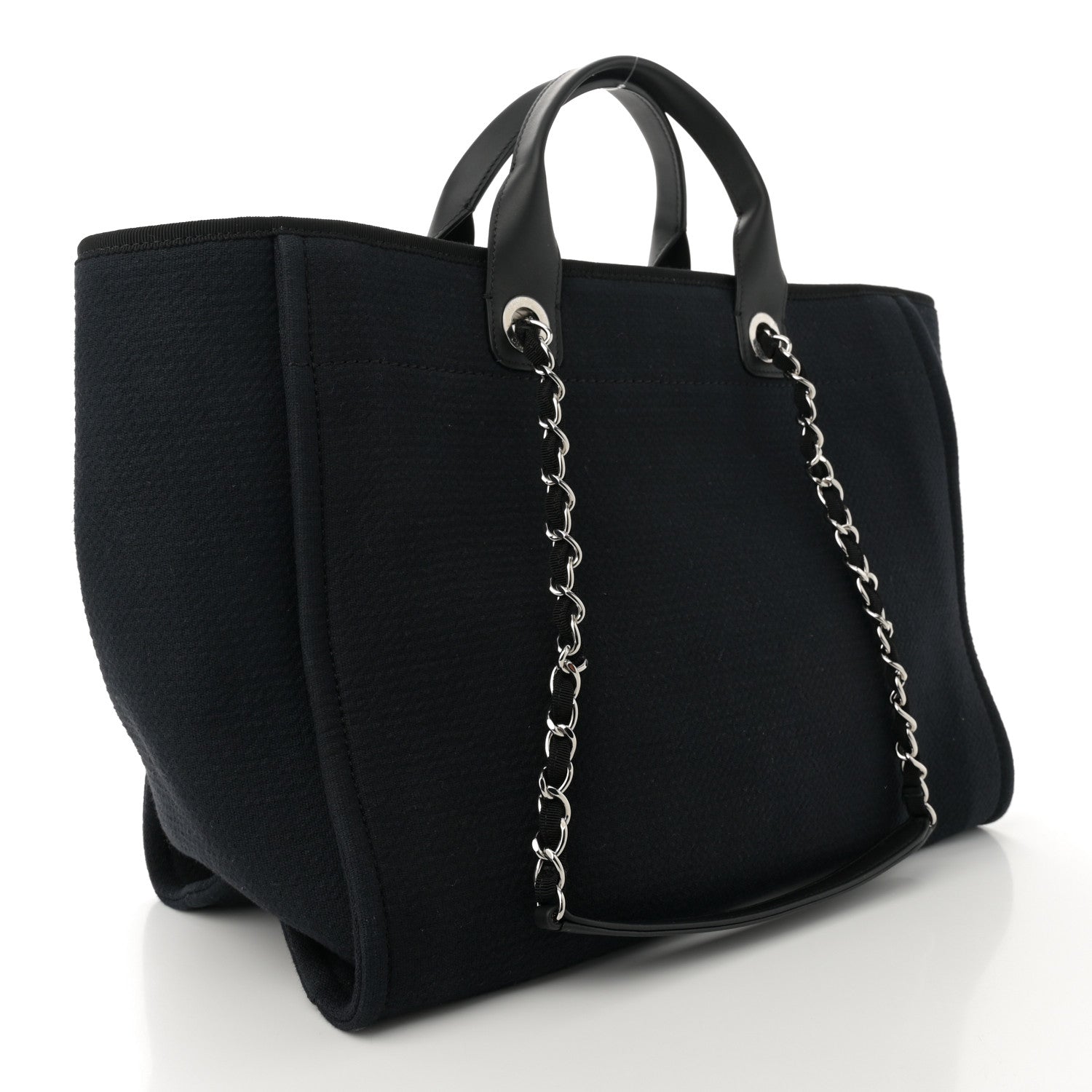 Chanel Mixed Fibers Medium Deauville Black 4 of 11