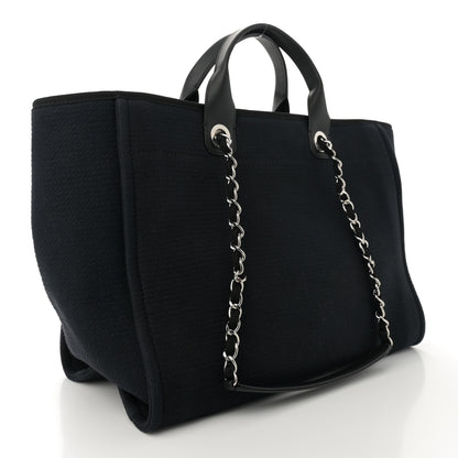 Chanel Mixed Fibers Medium Deauville Black 4 of 11