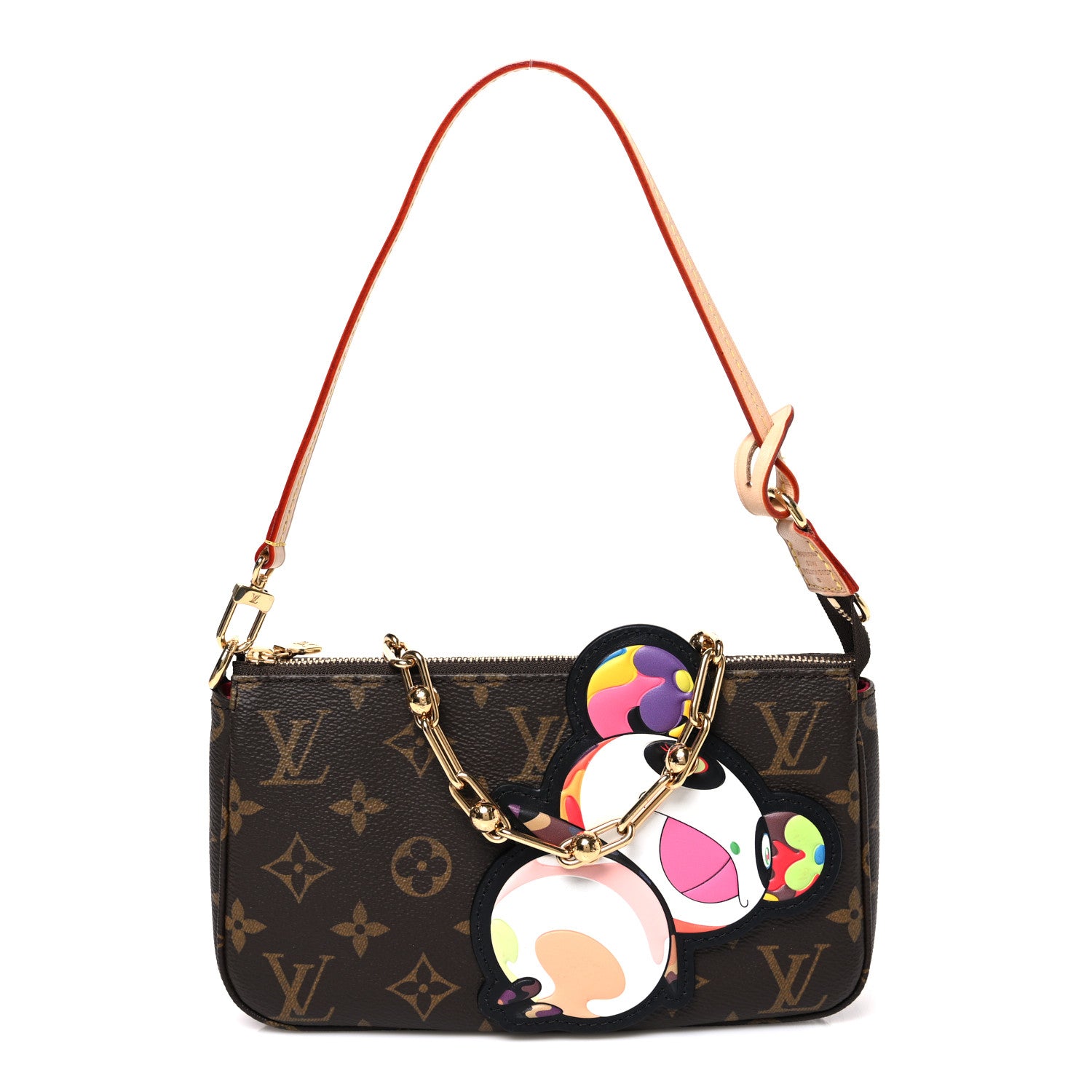 Louis Vuitton LV X TM Monogram Superflat Panda Pochette Accessories 1 of 10