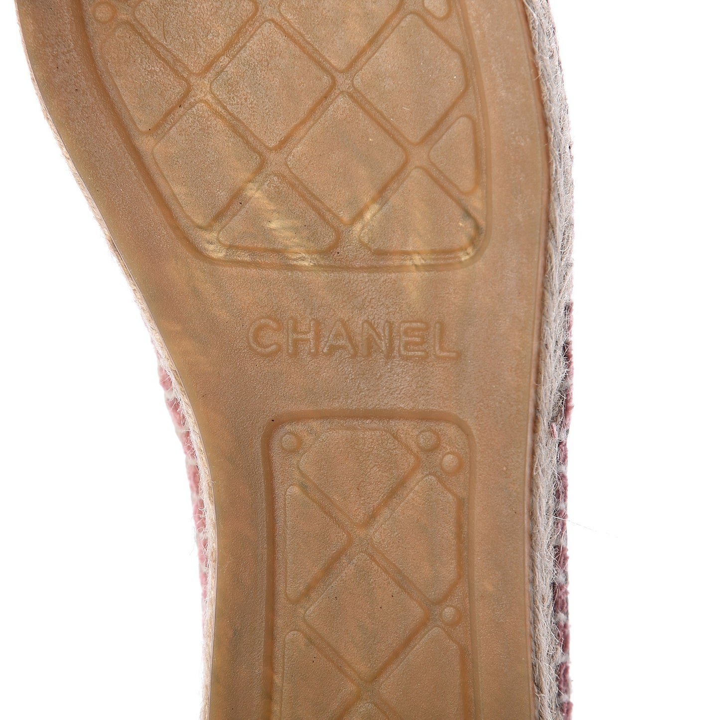 Velvet Grosgrain Quilted Camellia CC Espadrilles 40 Pink Black