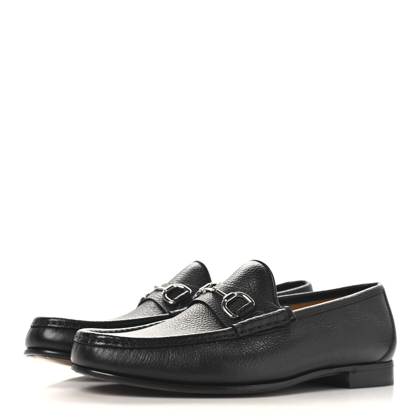 Road Calfskin Mens Horsebit Loafers 8.5 Black