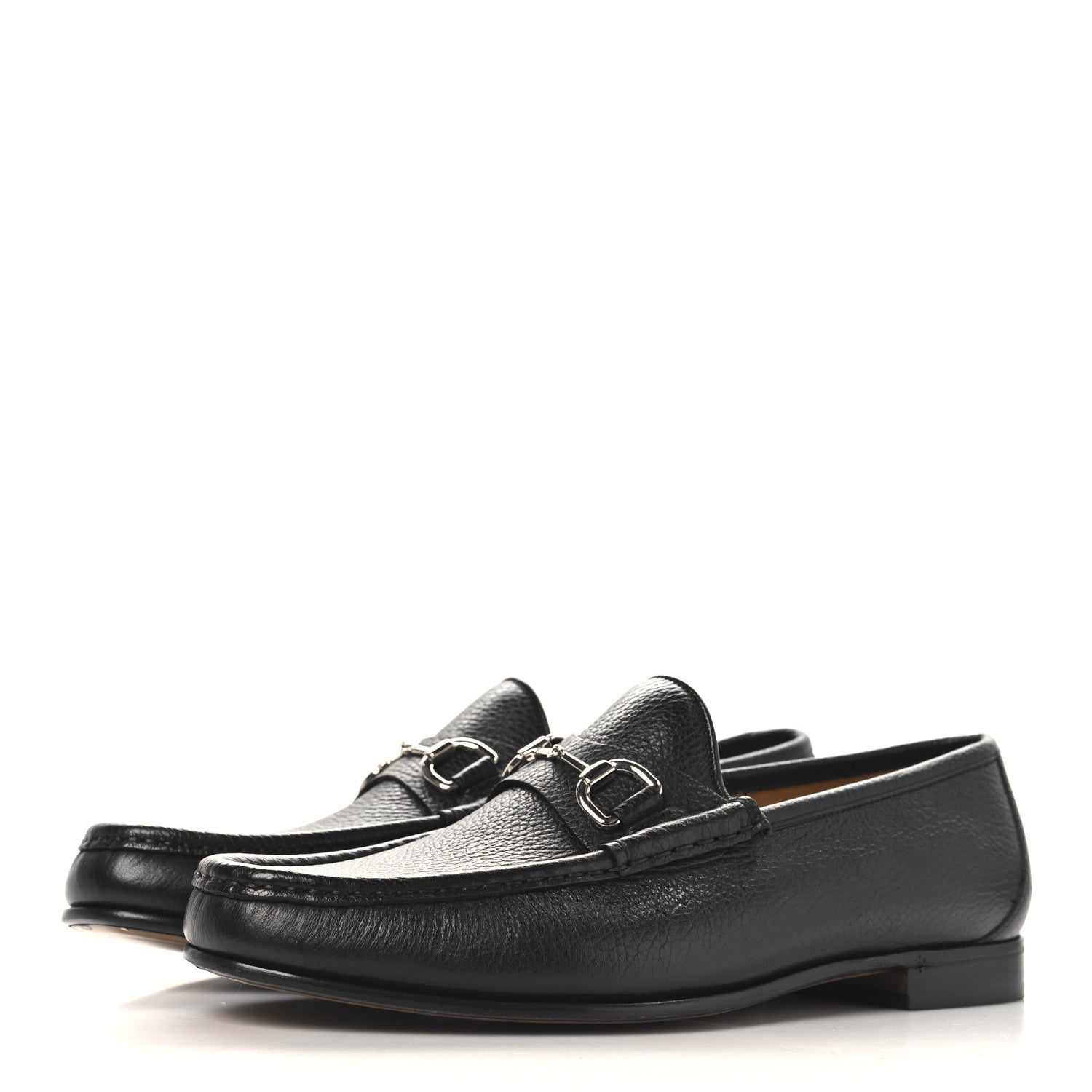 Gucci Road Calfskin Mens Horsebit Loafers 8.5 Black 4 of 9