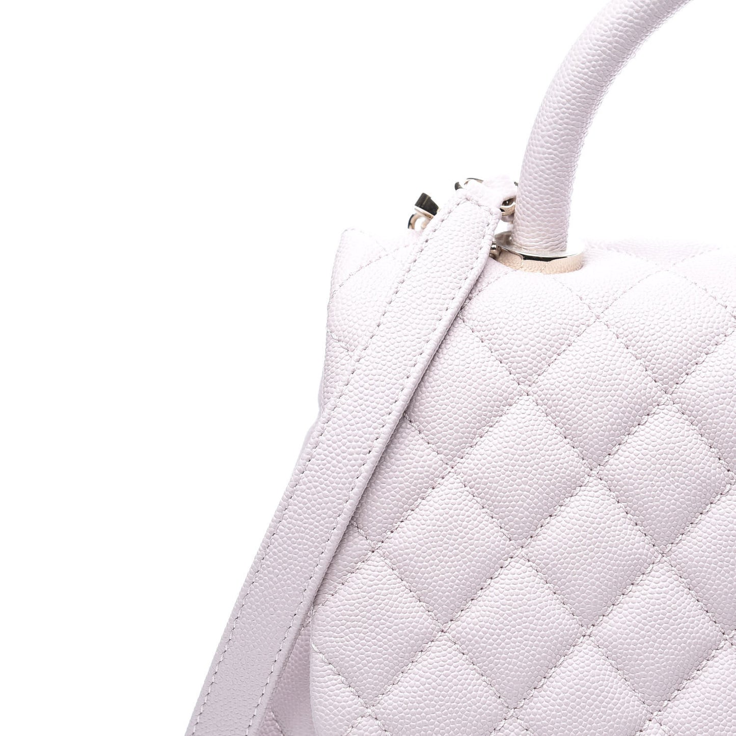 Caviar Quilted Small Coco Handle Flap Lilas Lilac