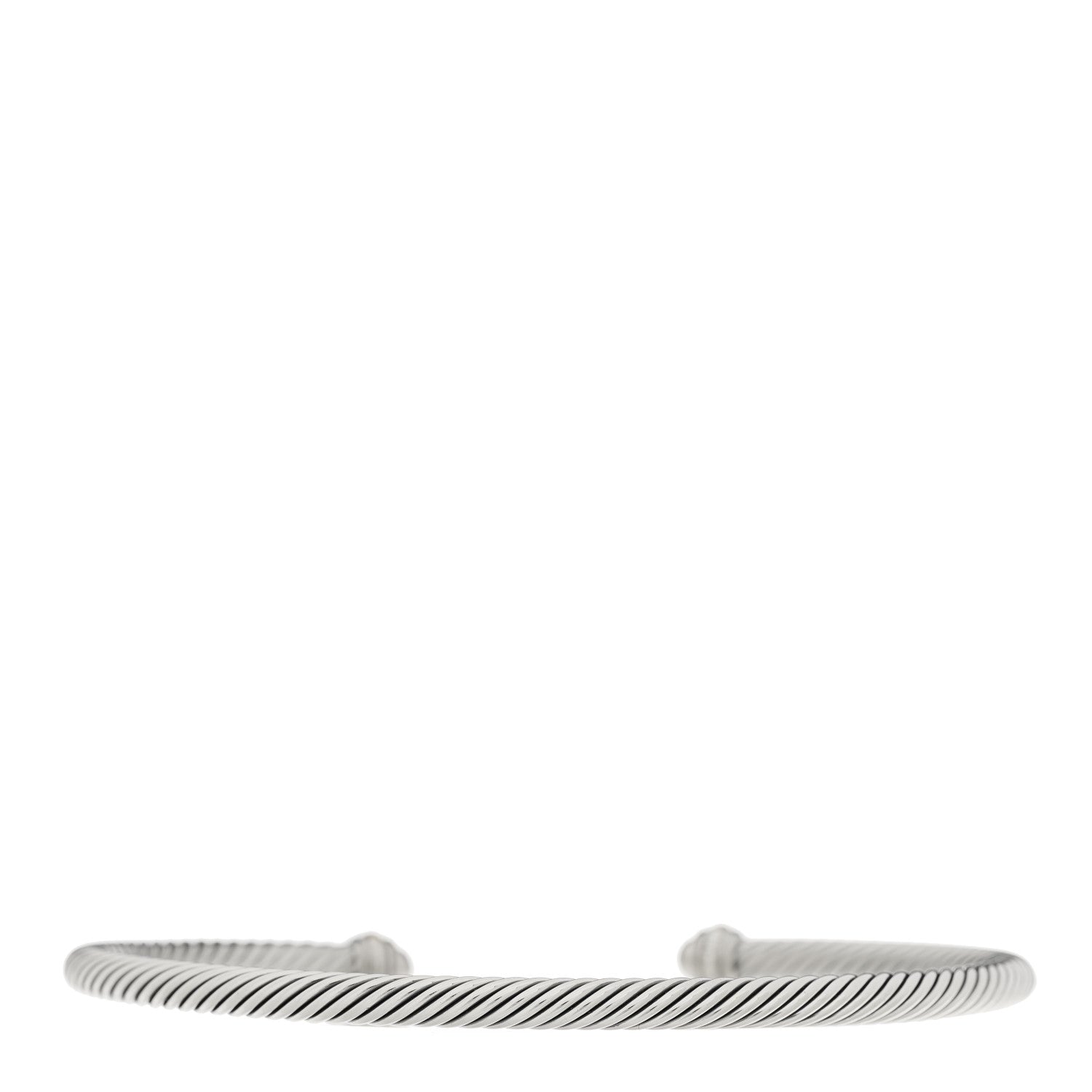 David Yurman Sterling Silver 18K Yellow Gold 4mm Cable Classics Bracelet 2 of 4