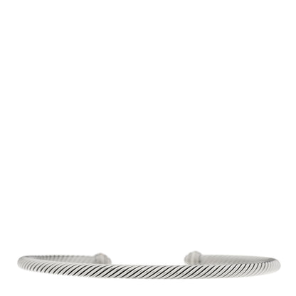 David Yurman Sterling Silver 18K Yellow Gold 4mm Cable Classics Bracelet 2 of 4