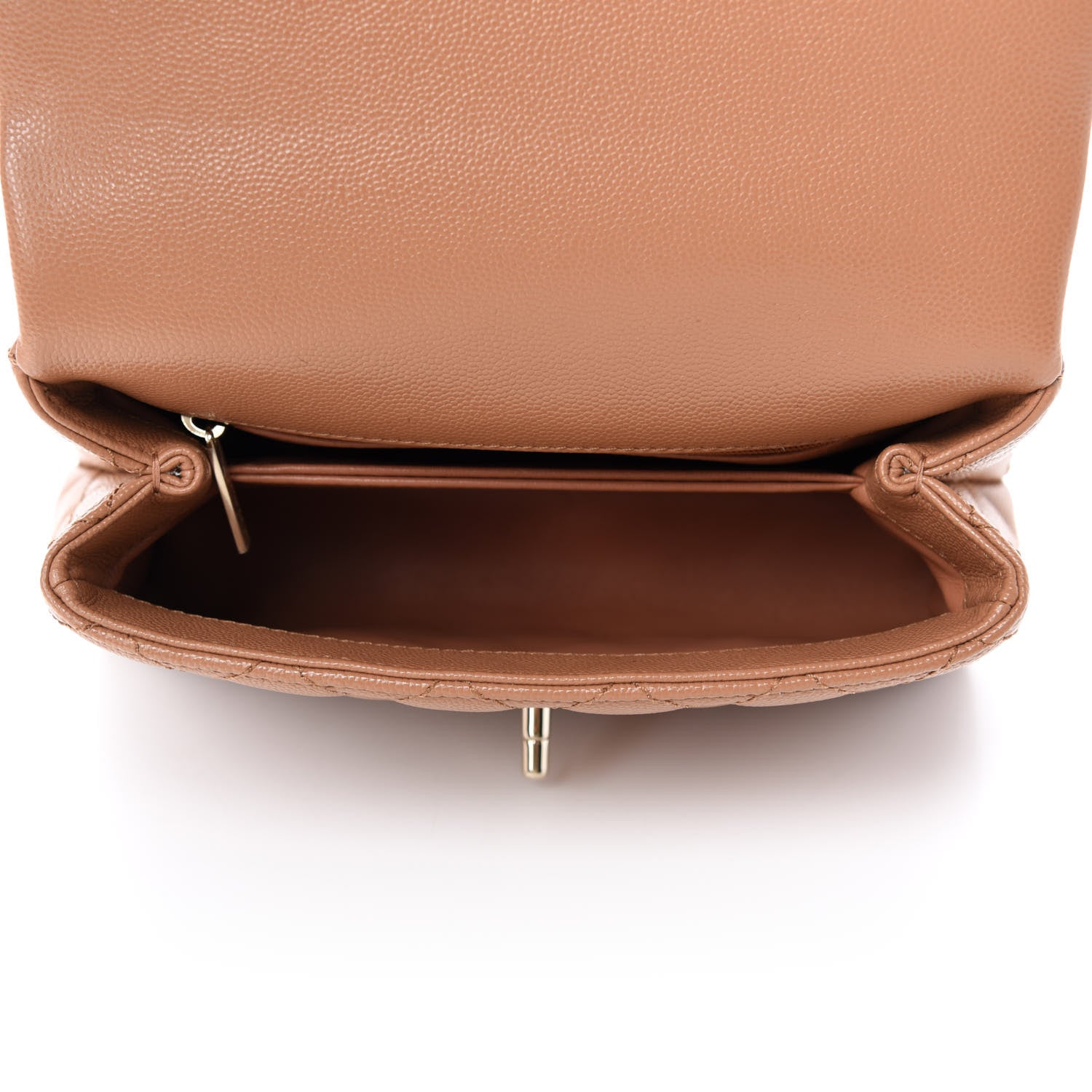 Chanel Caviar Quilted Mini Coco Handle Flap Brown 5 of 11