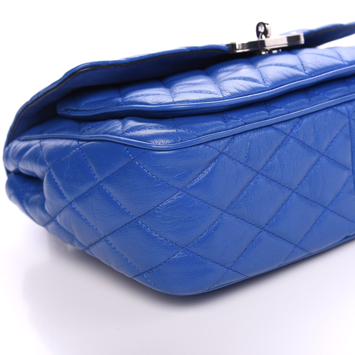 Mulberry Shiny Buffalo Quilted Darley Shoulder Bag Porcelain Blue 6 of 8