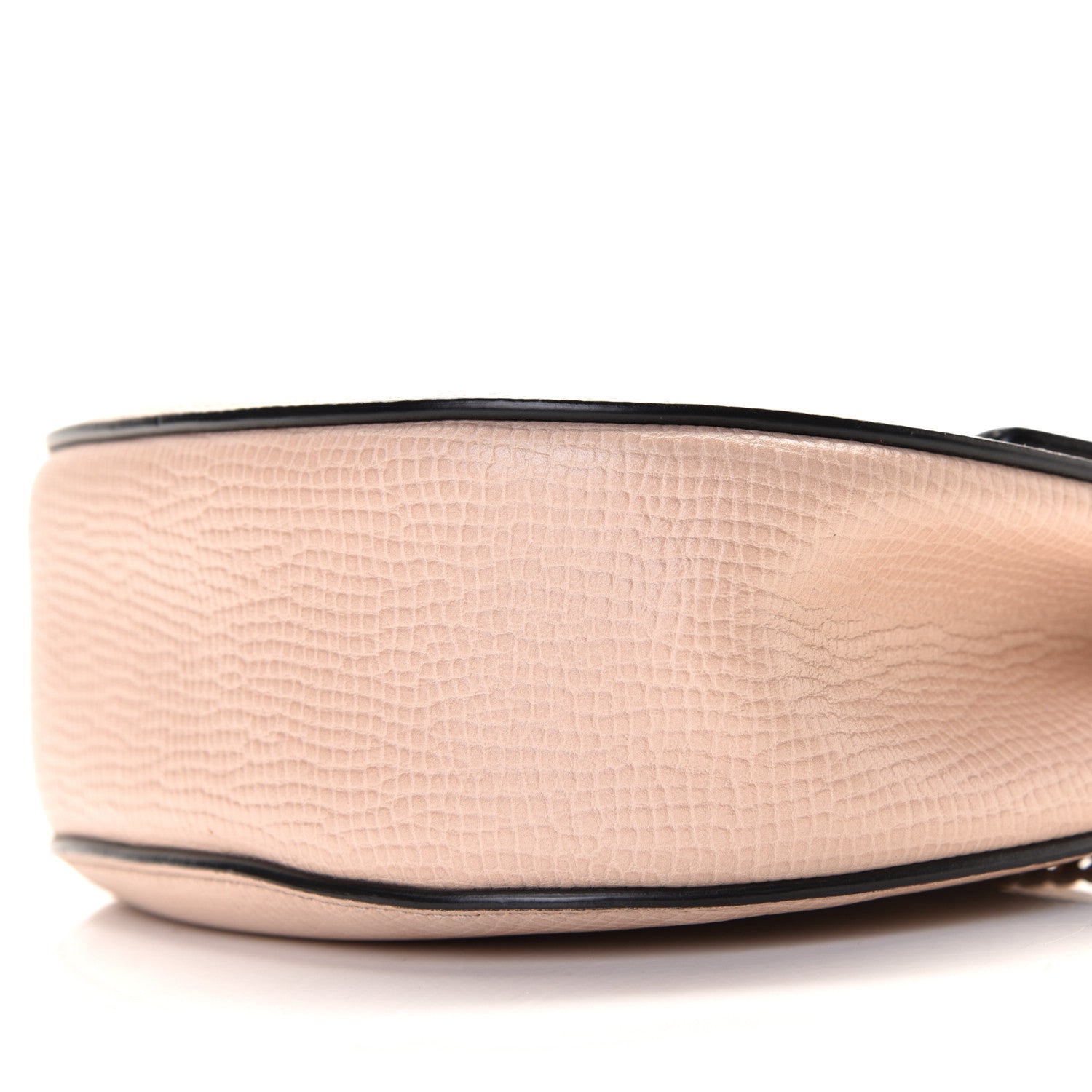 Chloe Grained Calfskin Lambskin Mini Bi-Color Drew Shoulder Bag Powder Beige Caramel 4 of 13