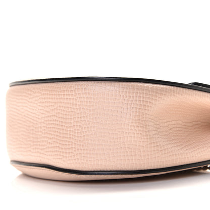 Chloe Grained Calfskin Lambskin Mini Bi-Color Drew Shoulder Bag Powder Beige Caramel 4 of 13