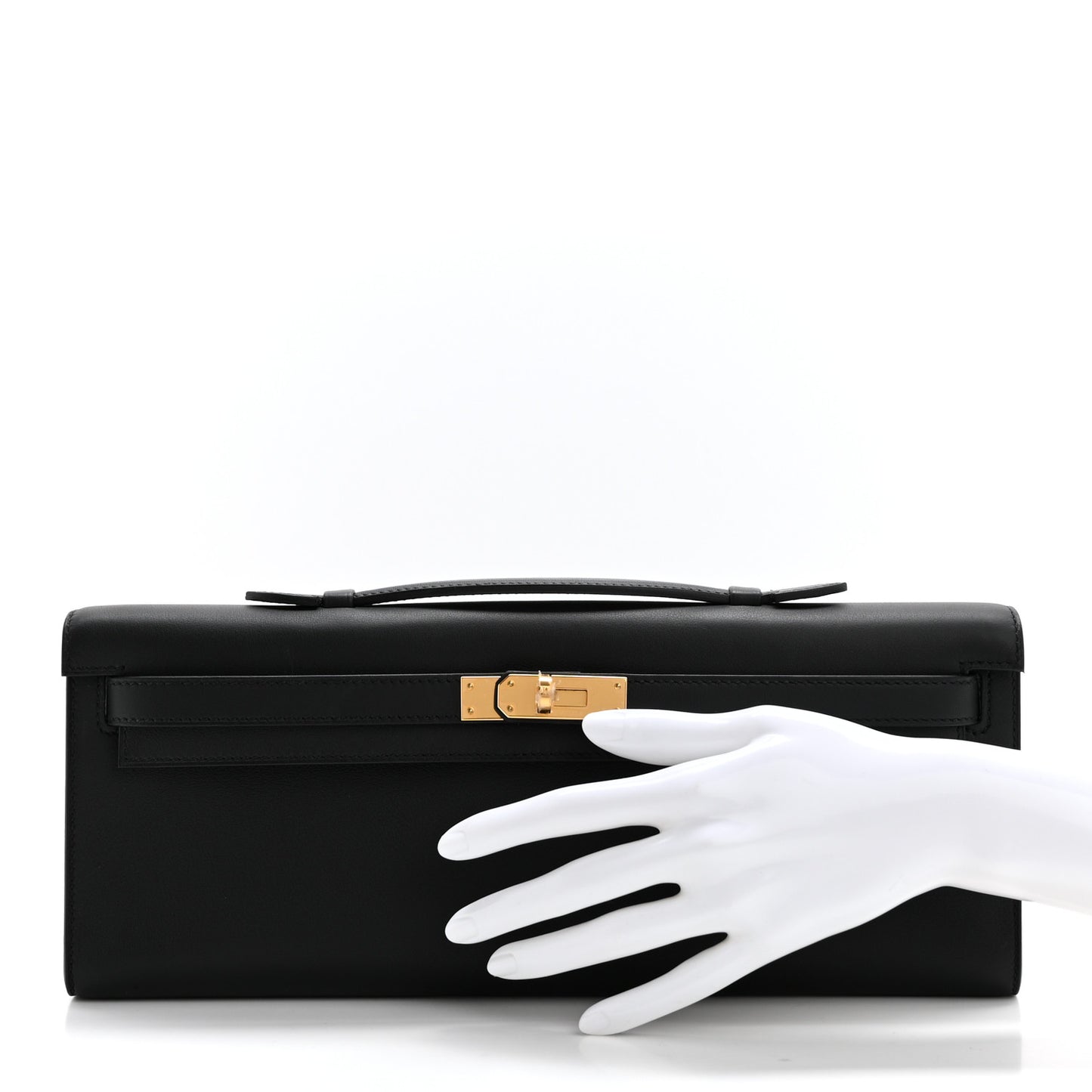 Swift Kelly Cut Clutch Pochette Black