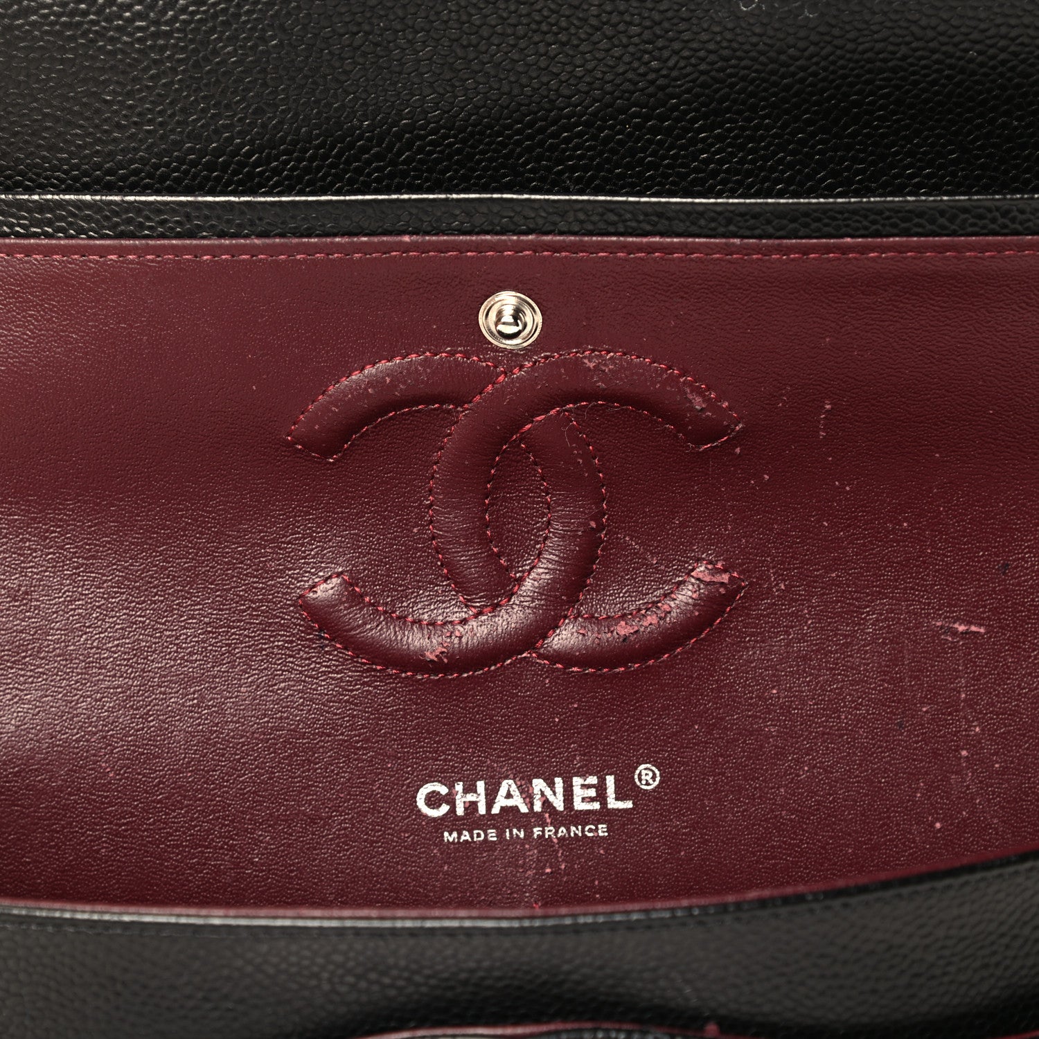 Chanel Caviar Quilted Medium Double Flap Black 5 of 5