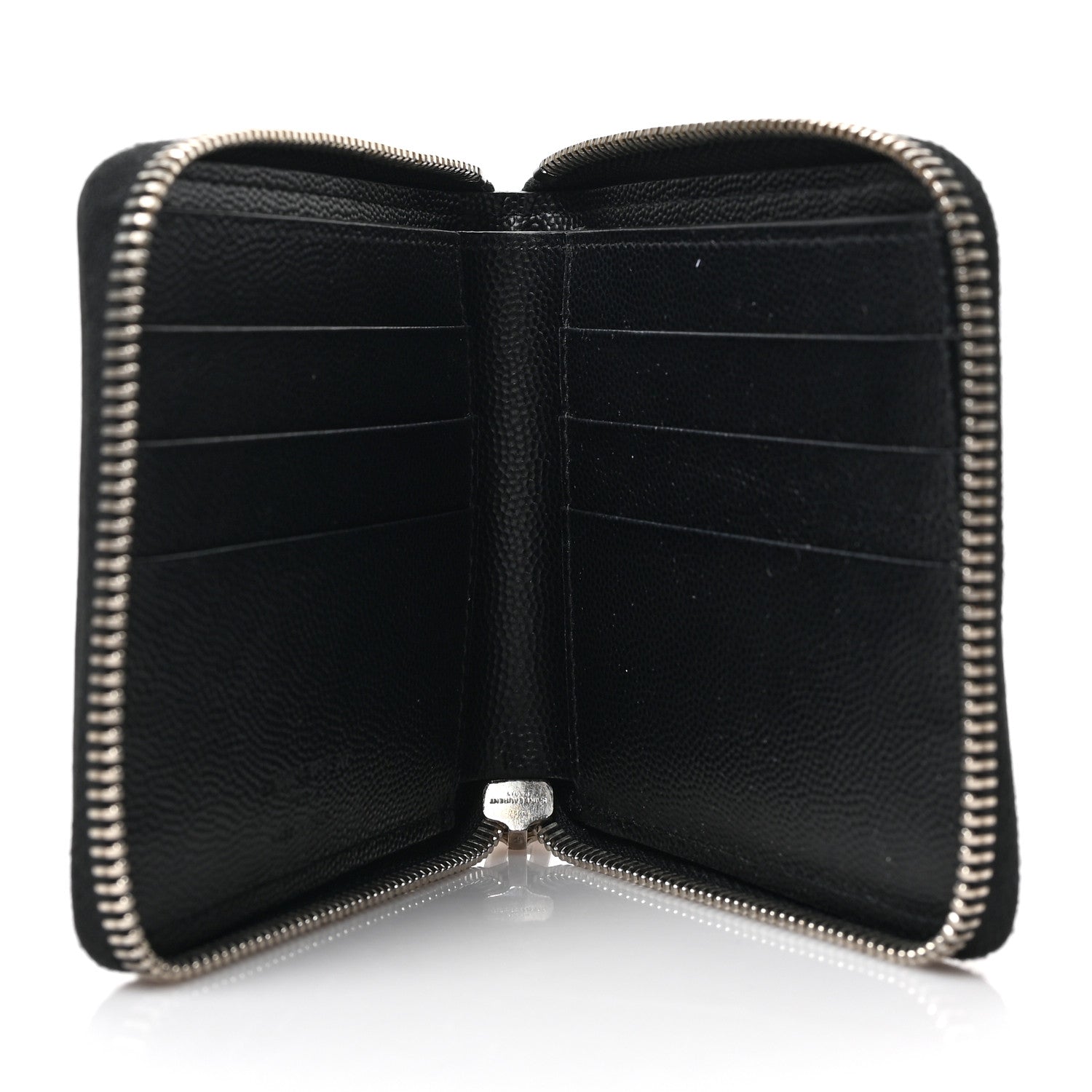 Saint Laurent Grain de Poudre Zip Around Wallet Black 5 of 6