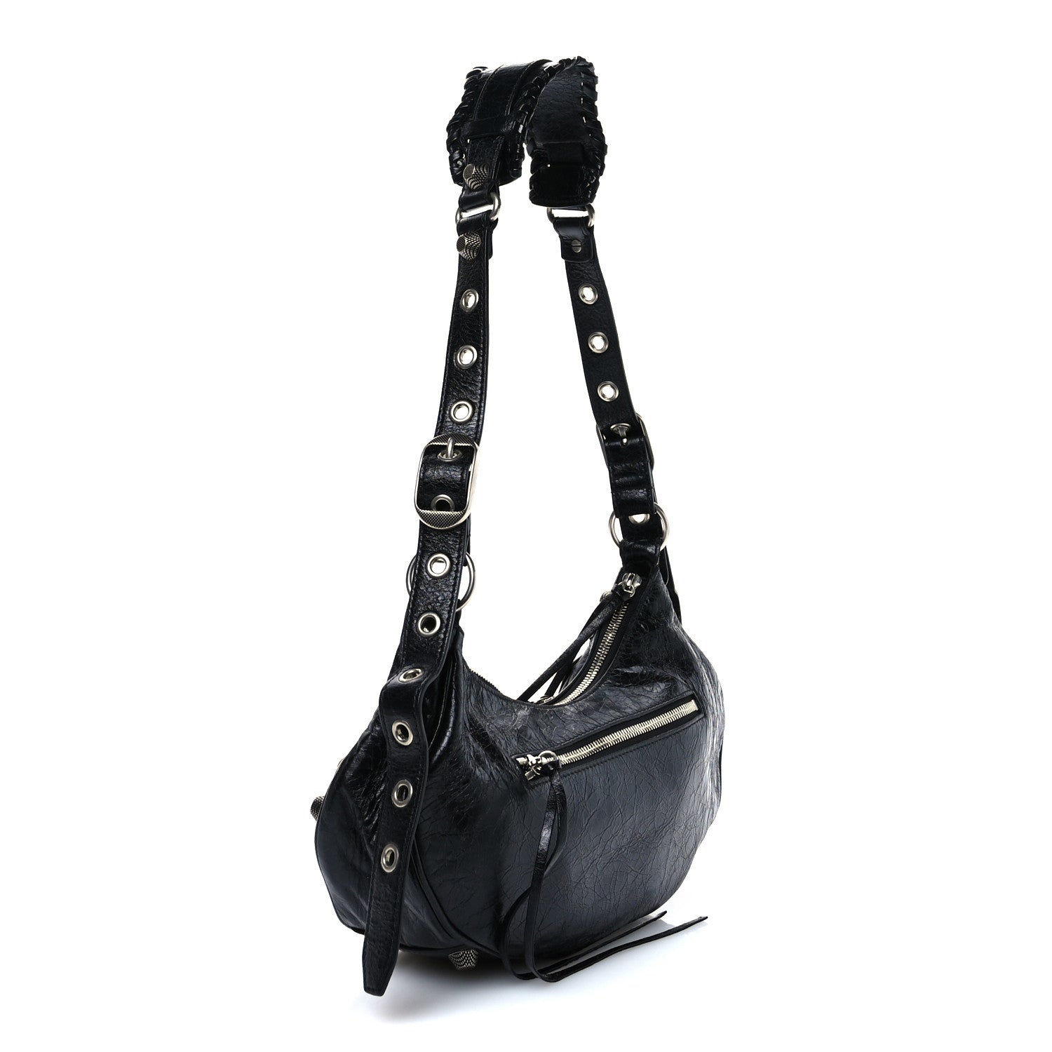 Balenciaga Agneau Arena Small Le Cagole Shoulder Bag Black 4 of 11