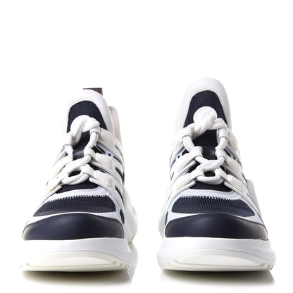 Louis Vuitton Calfskin Technical Nylon LV Archlight Sneakers 36.5 Marine 2 of 10