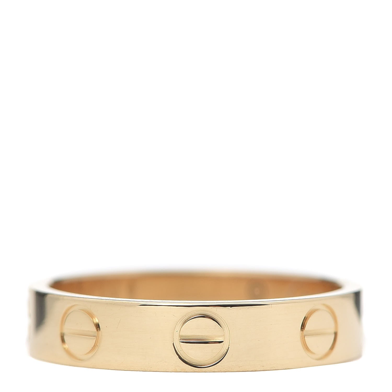 Cartier 18K Yellow Gold 3.5mm LOVE Wedding Band Ring 48 4.5 1 of 5