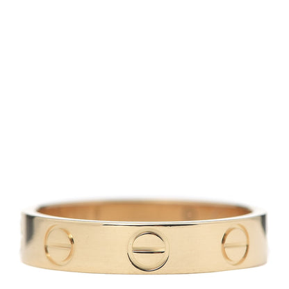 Cartier 18K Yellow Gold 3.5mm LOVE Wedding Band Ring 48 4.5 1 of 5