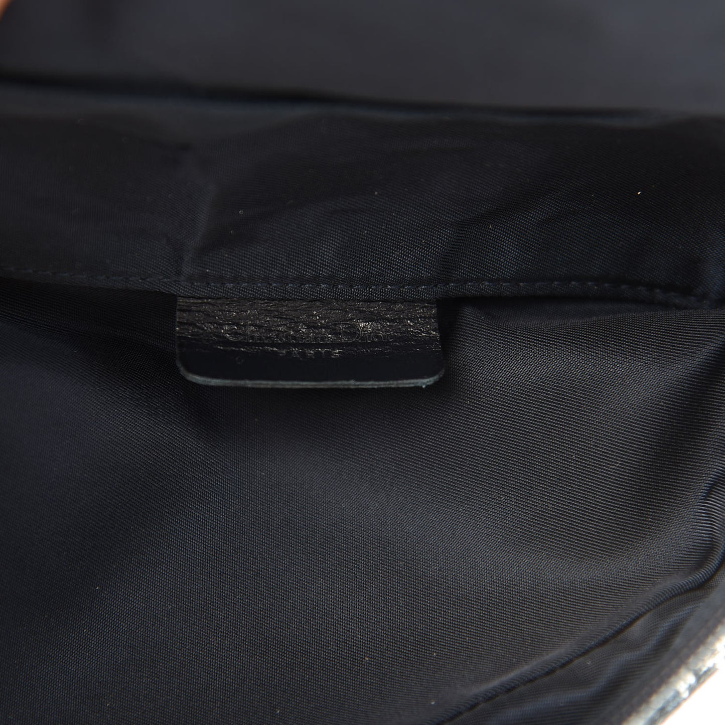 Monogram Mini Saddle Zip Pouch Navy Blue