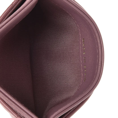 Chanel Metallic Lambskin Quilted Boy Card Holder Pink 4 of 8