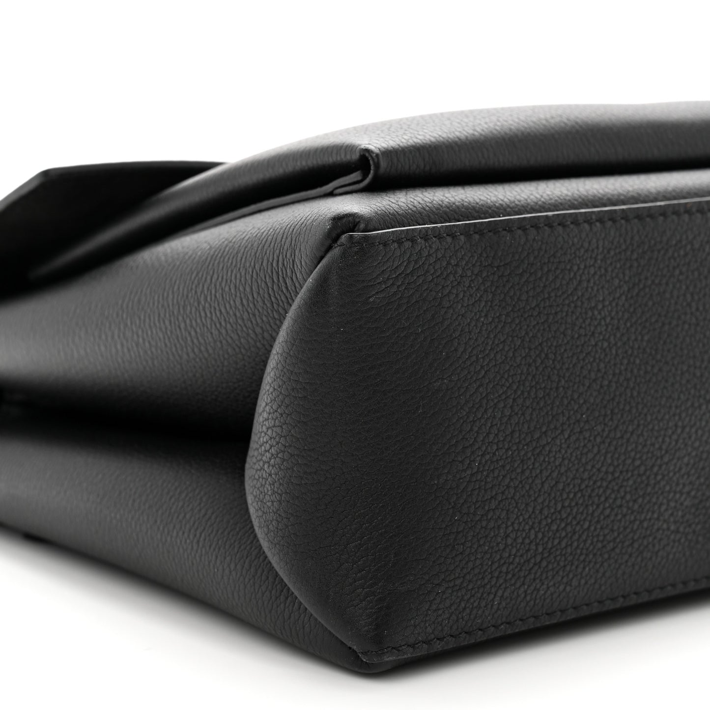 Soft Calfskin My Lockme Top Handle Black