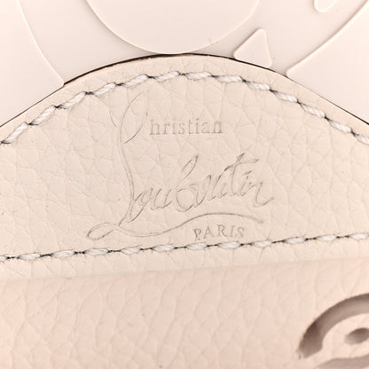 Christian Louboutin Calfskin Loubinthesky Mini Perforated Cabarock Spikes Tote Leche 6 of 10