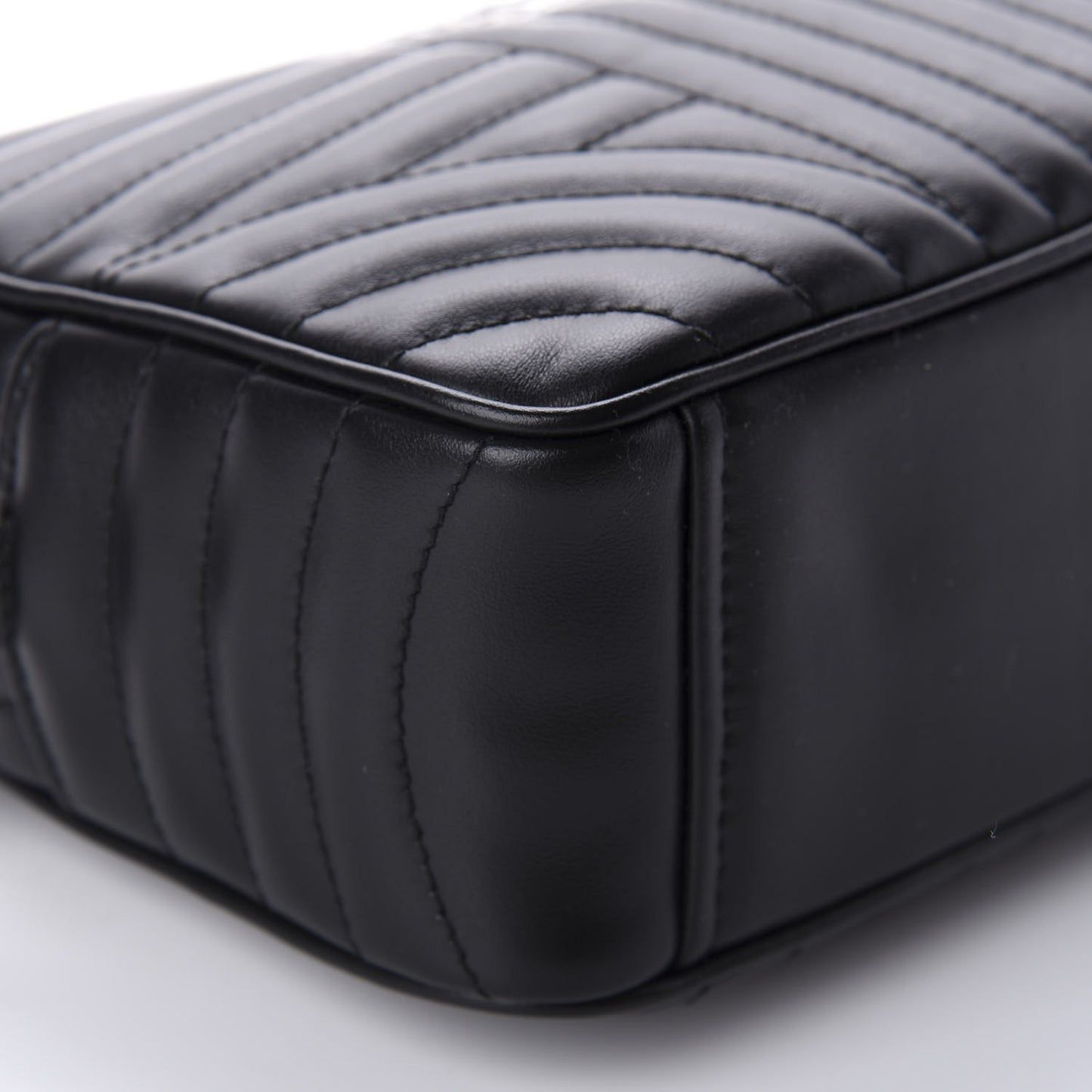 Soft Calfskin Diagramme Crossbody Bag Black