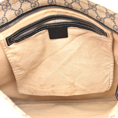 Gucci GG Plus Monogram Large Flat Messenger Bag Beige Blue 12 of 17