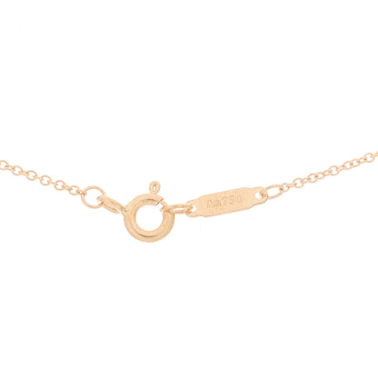 Tiffany 18K Rose Gold Diamond Small T Smile Pendant Necklace 4 of 6