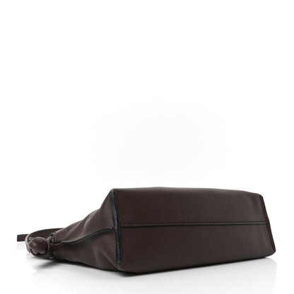 Loewe Calfskin Mini Flamenco Knot Clutch Chocolate 4 of 9