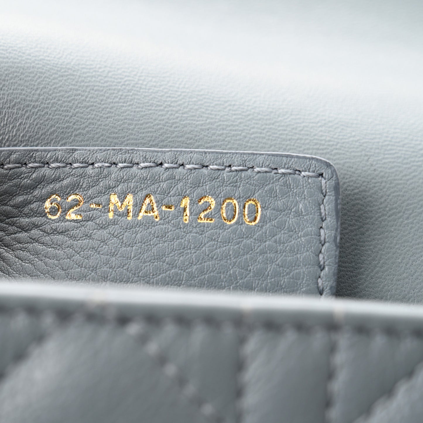 Calfskin Cannage Small Caro Bag Cloud Blue