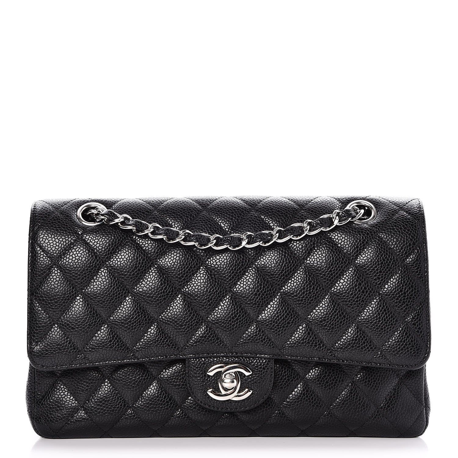 Chanel Caviar Quilted Medium Double Flap Black 1 of 8