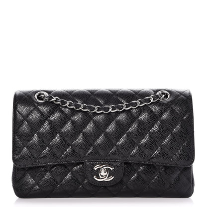 Chanel Caviar Quilted Medium Double Flap Black 1 of 8