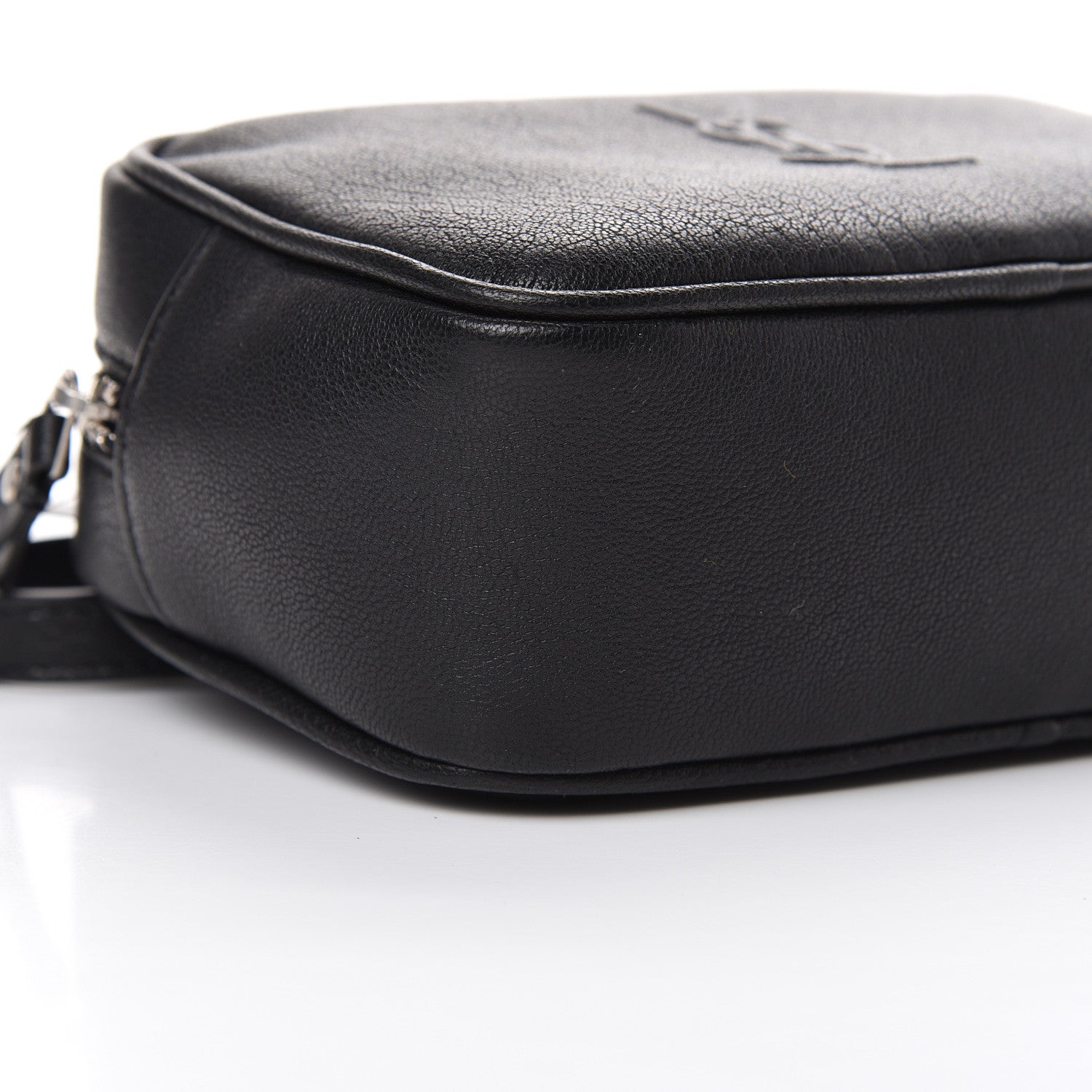 Saint Laurent Lambskin Monogram Lou Belt Bag Black 8 of 9