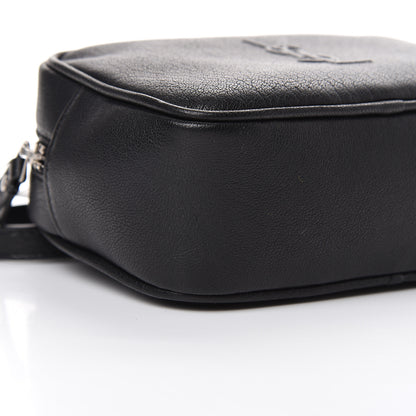 Saint Laurent Lambskin Monogram Lou Belt Bag Black 8 of 9