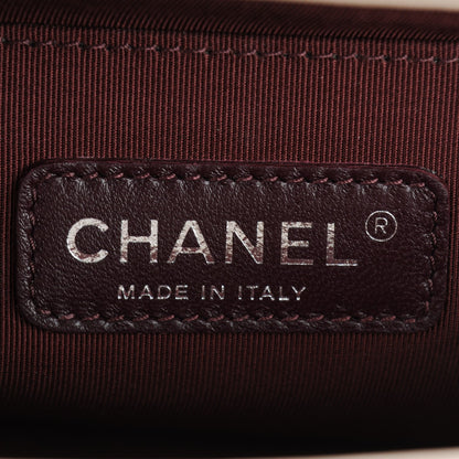 Chanel Calfskin Chevron Medium Boy Flap Light Beige 6 of 7