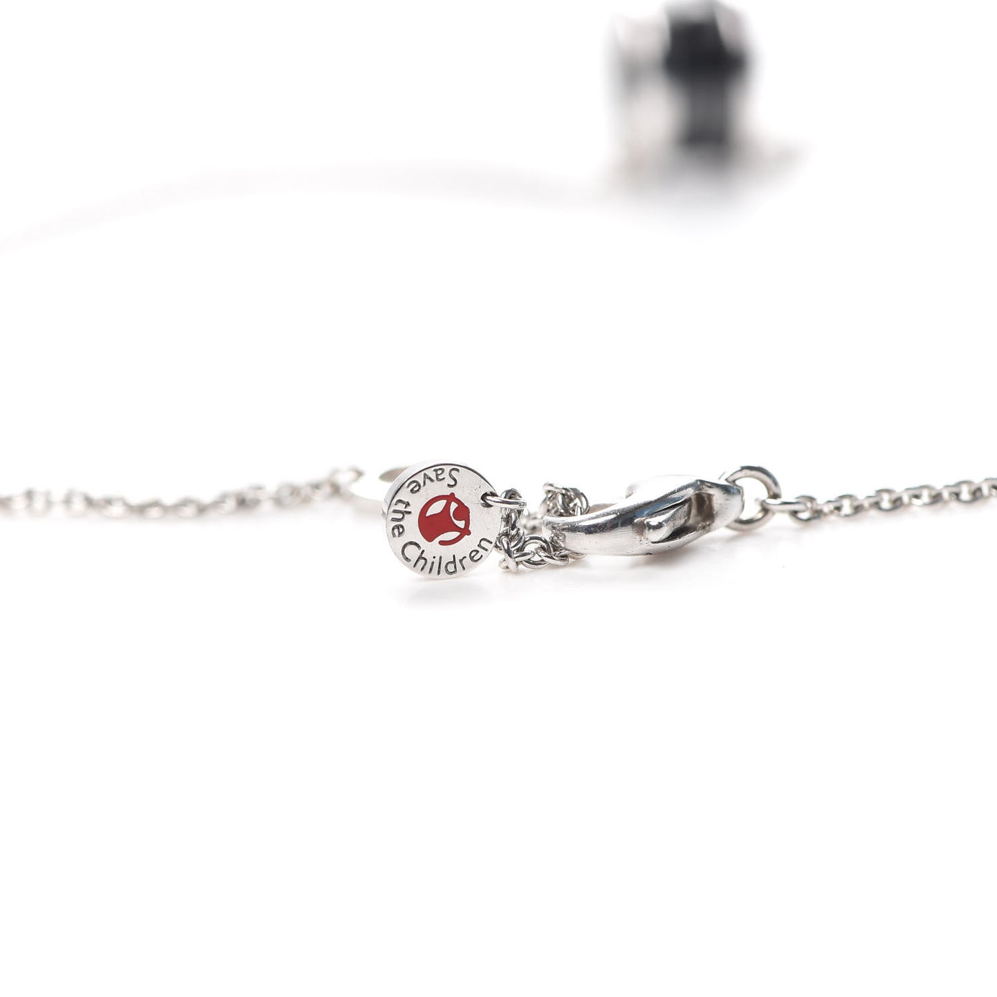Sterling Silver Ceramic Save The Children Pendant Necklace