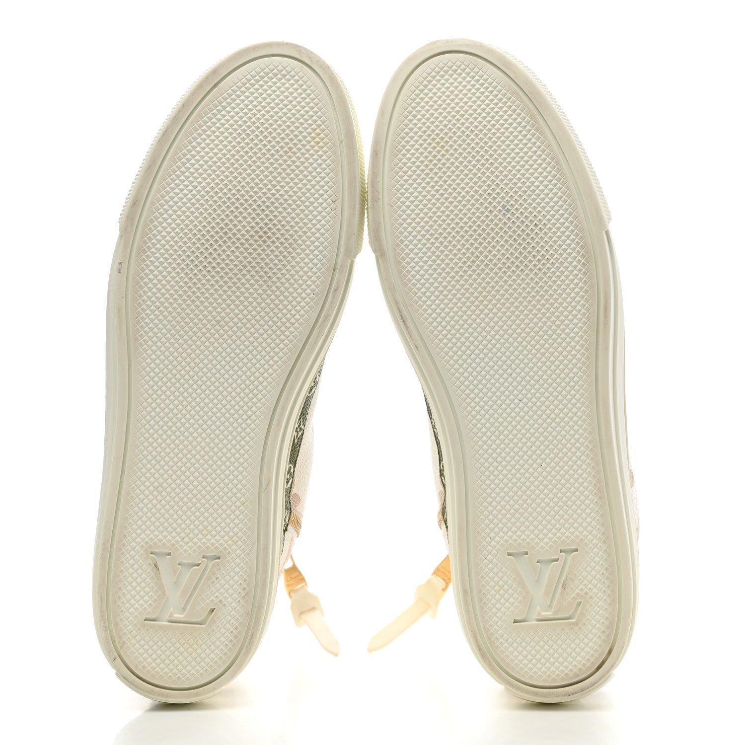 Louis Vuitton Monogram Giant Stellar Sneaker Boots 38 Khaki White Beige 5 of 17