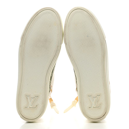 Louis Vuitton Monogram Giant Stellar Sneaker Boots 38 Khaki White Beige 5 of 17