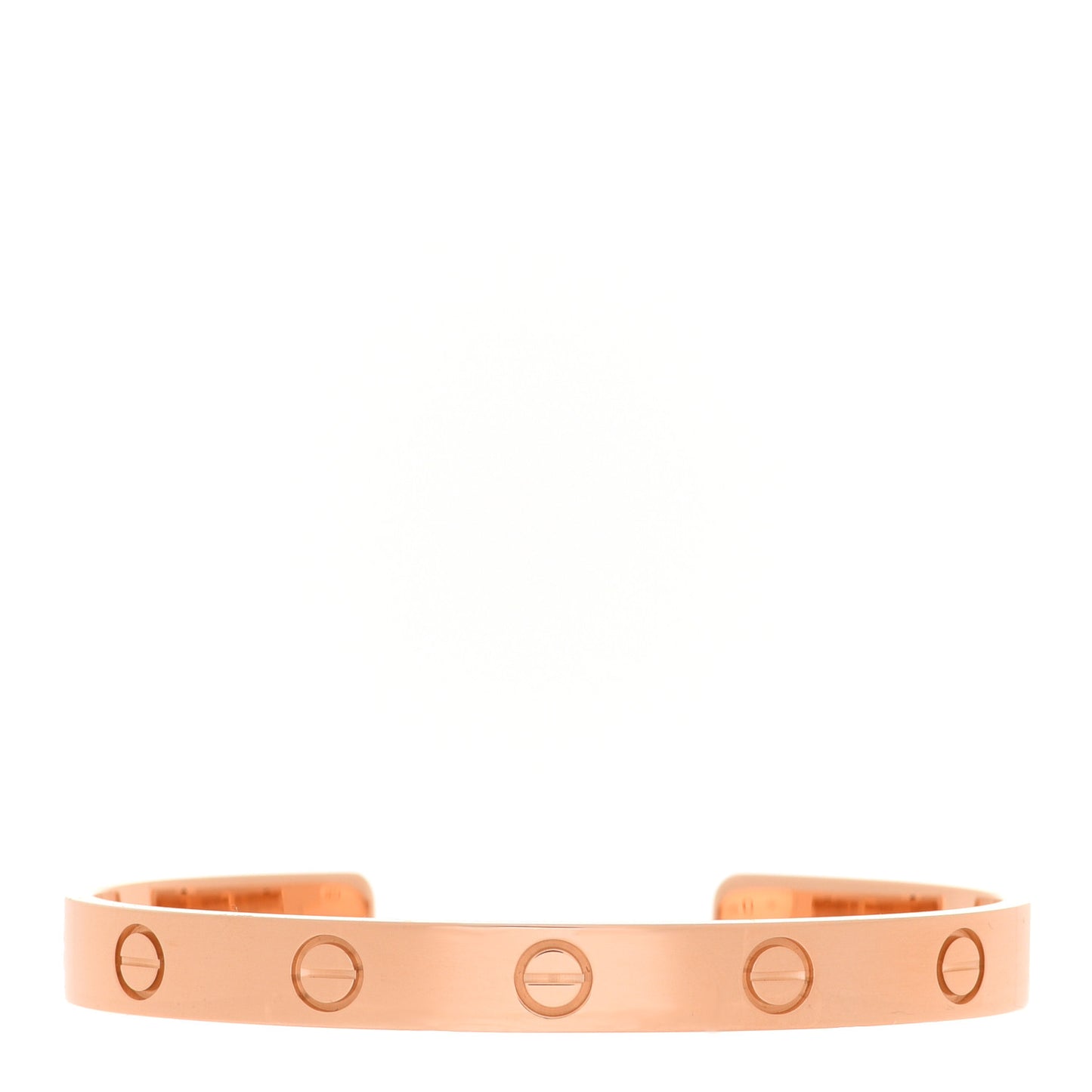 18K Pink Gold LOVE Cuff Bracelet 16