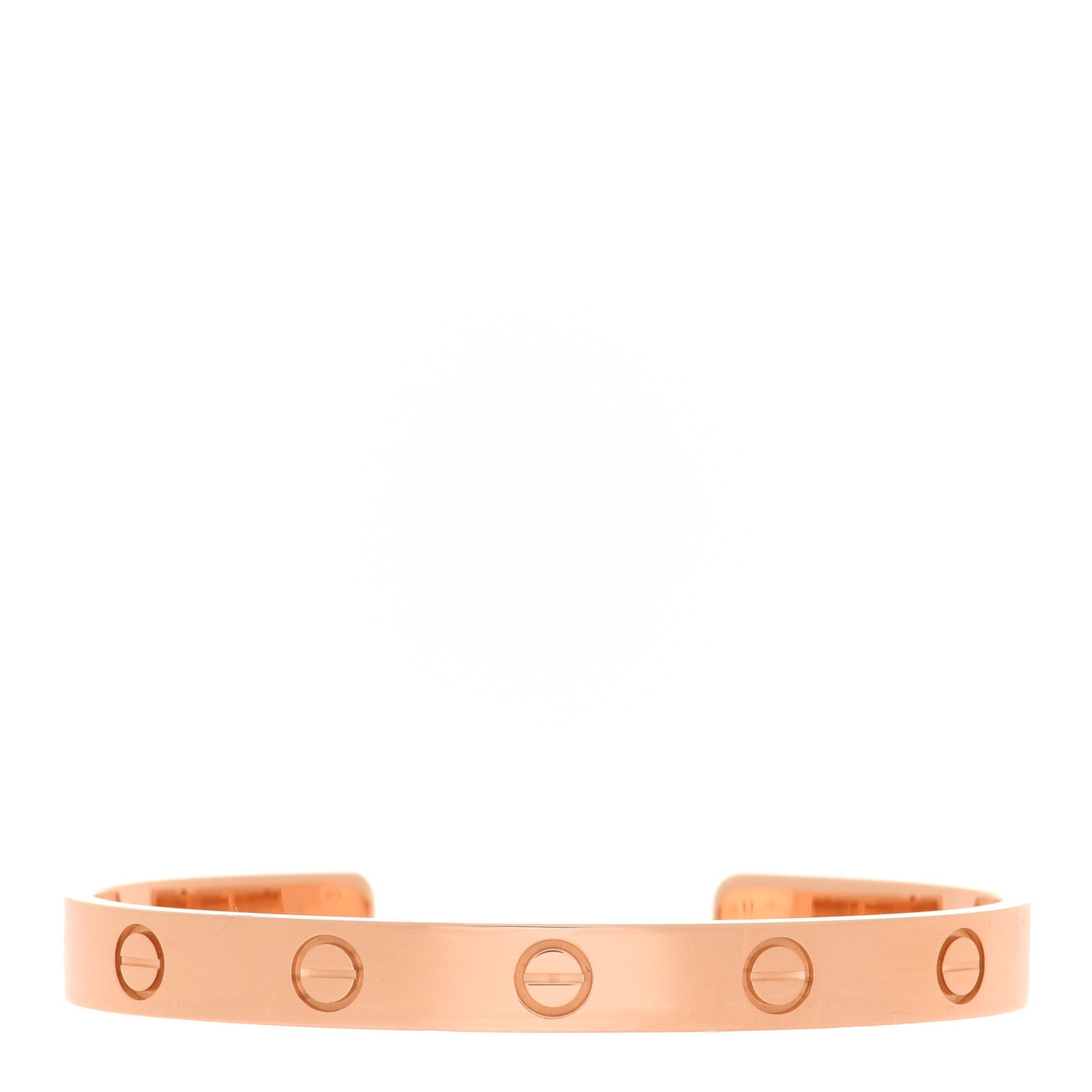 Cartier 18K Pink Gold LOVE Cuff Bracelet 16 1 of 3