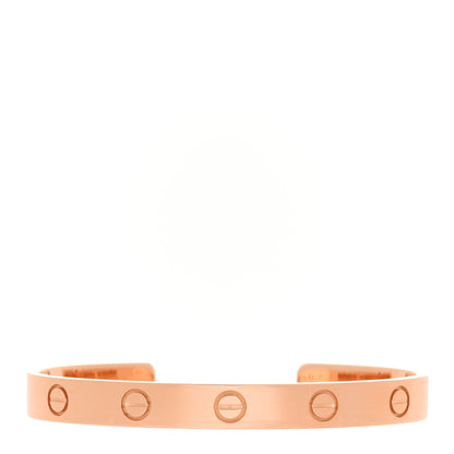 Cartier 18K Pink Gold LOVE Cuff Bracelet 16 1 of 3